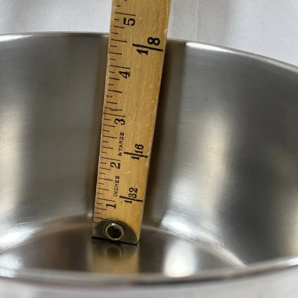 Revere Ware 3 Qt Saucepan W/ Lid & Steamer Copper Bottom Stainless Steel Clinton